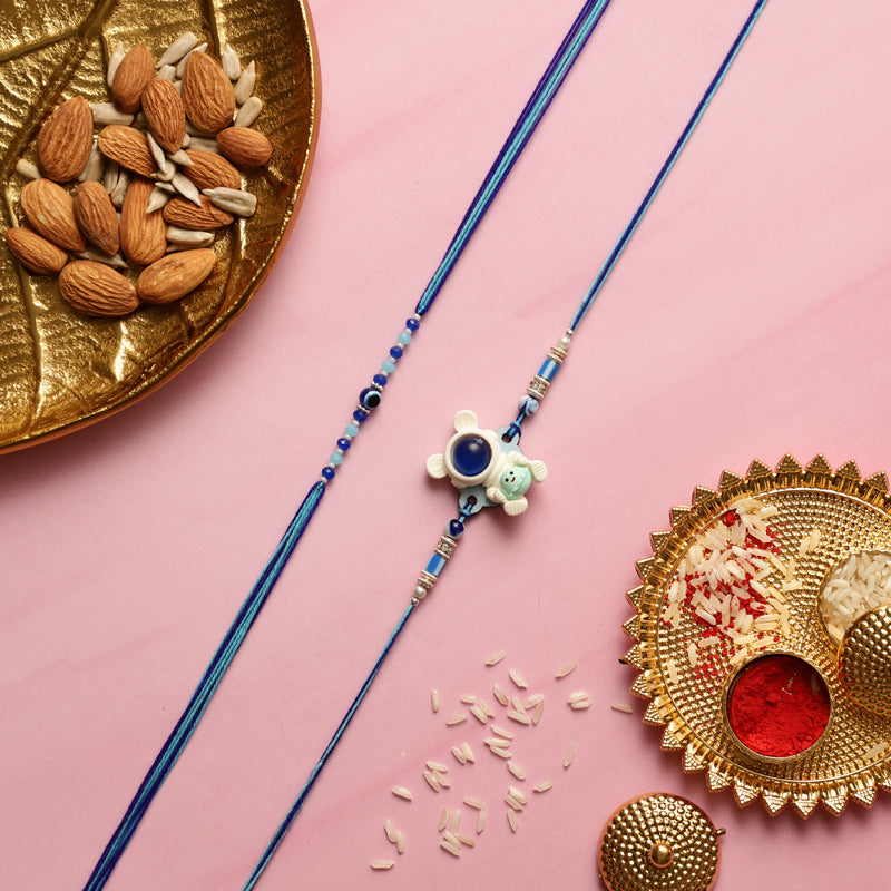 Astro III Rakhi with Roli Chawal - Three Piece Set
