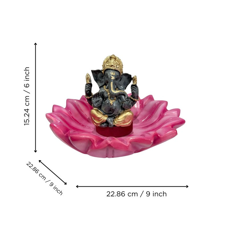 Sacred Ganesha Urli - Pink media 5