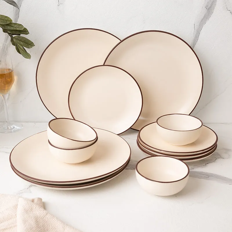 Riddo Dining Set (Off White) - 12 Piece Set media 1