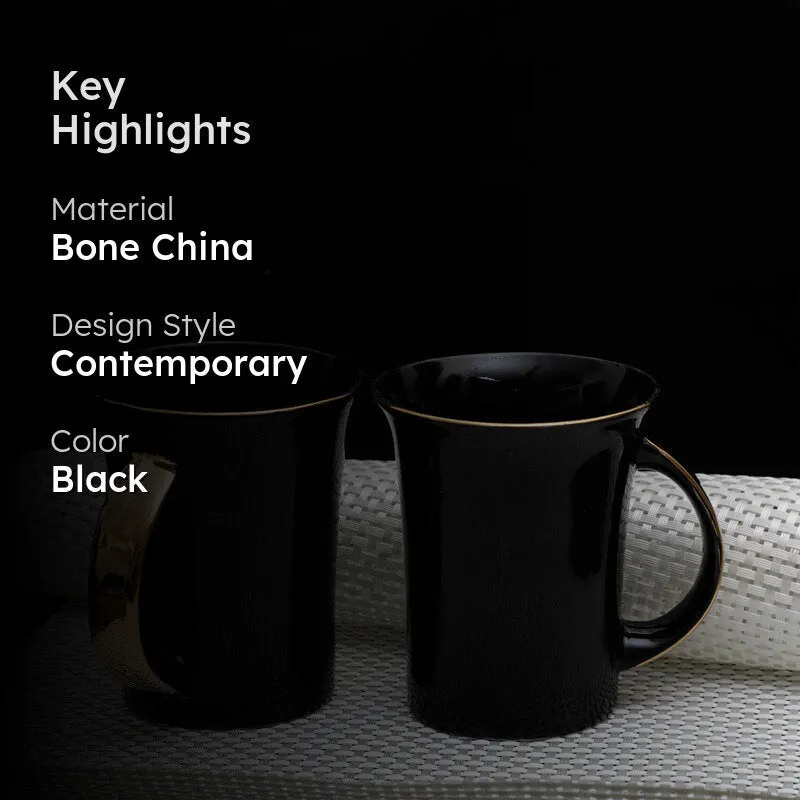 Dax Bone China Coffee Mug (250 mL Each) - Set of Two media 2