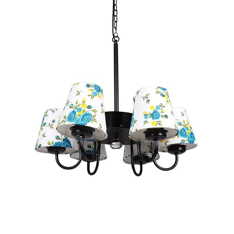 Blue Fleur Conical Viya Ceiling Lamp media 4