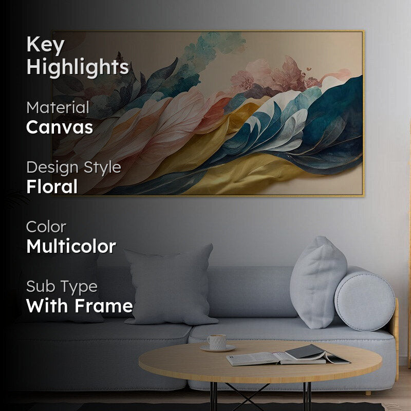 Abstract Windy Wale Canvas Wall Painting media 2