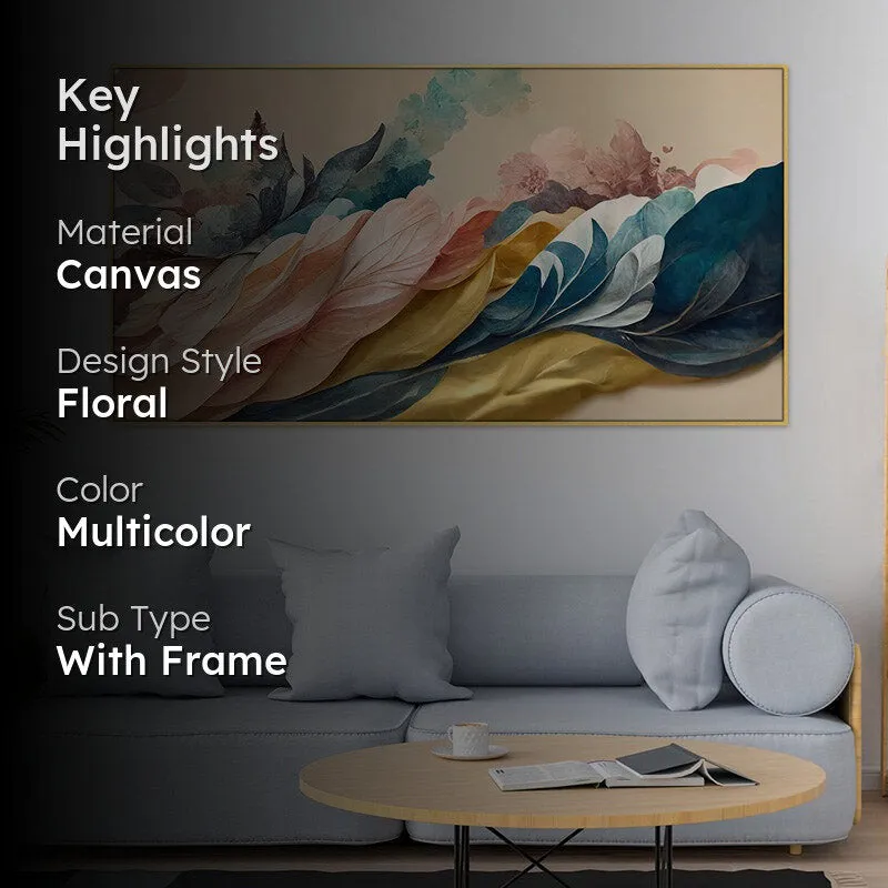 Abstract Windy Wale Canvas Wall Painting media 2