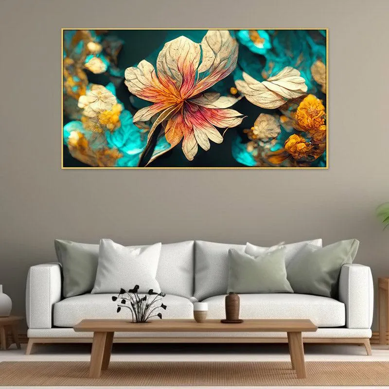 Riam Floral Wall Painting With Frame media 3