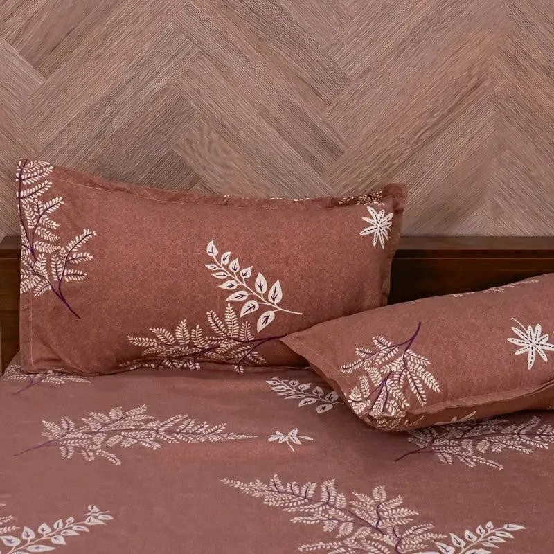 Yima Leafy Microfiber Bedsheet - 140 GSM media 4