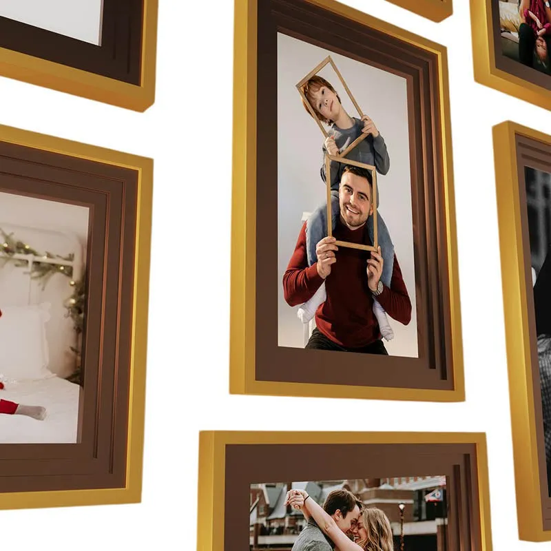 Eclectic Edge Wooden Wall Photo Frame - Set Of Twelve media 5