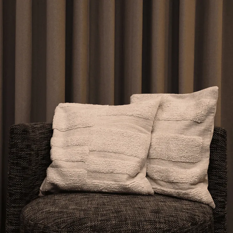 Cozy Courier Tufted Cushion Cover (Ivory) - Set Of Two media 1