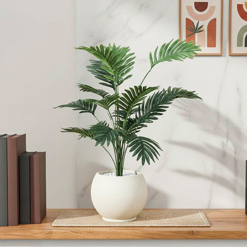 Botanelle Artificial Palm With Black Plastic Pot - 2.5 Feet