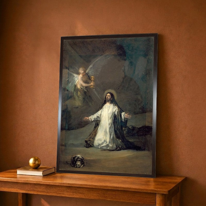 Christ in Gethsemane Canvas Wall Painting - 9 x 12 Inches
