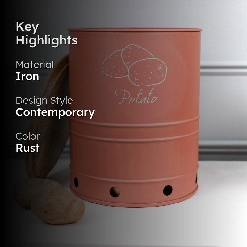 Ferrous Fun Round Potato Box - 14 L media 2