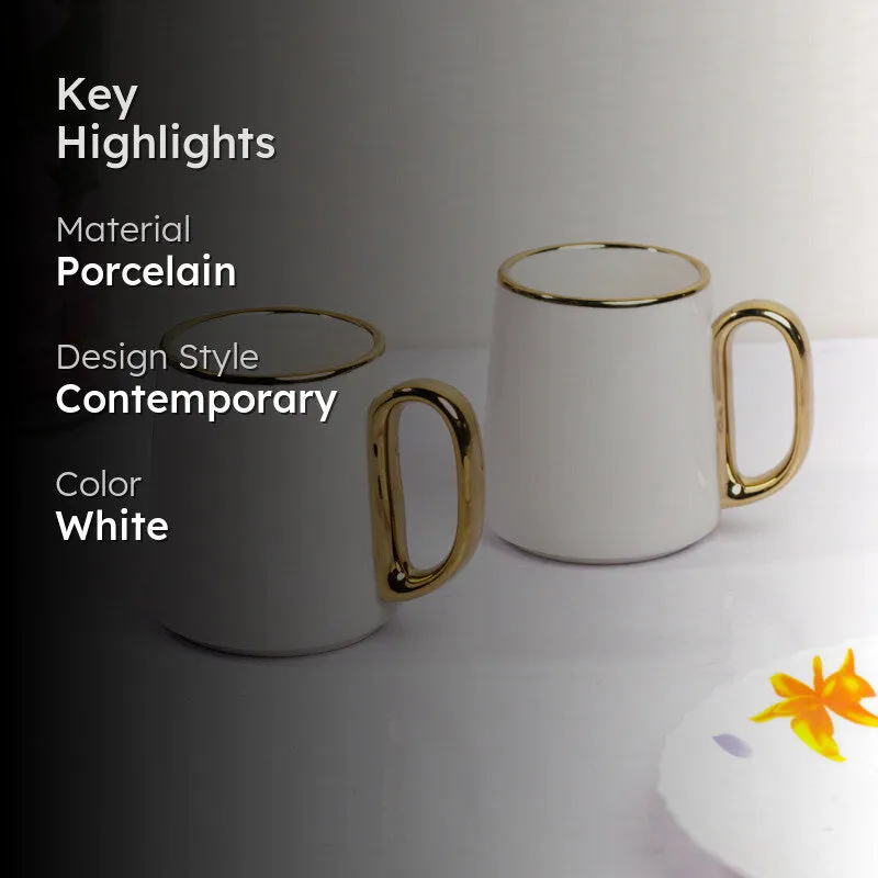 Aurora Porcelain Coffee Mug (380 mL Each) - Set Of Two media 2