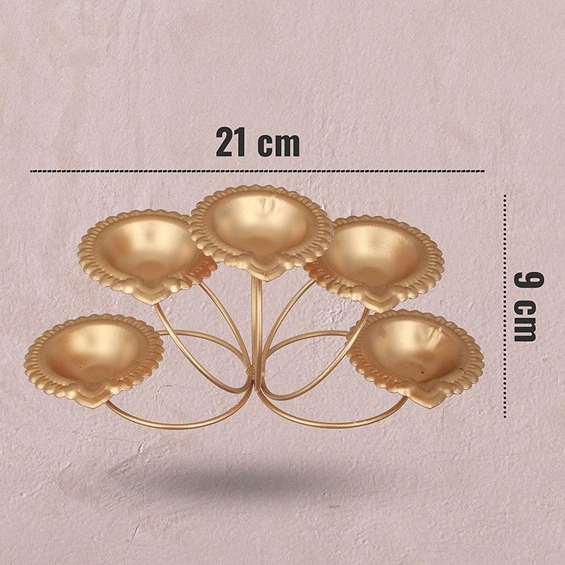 Amala Festive Diya (Gold) - Set of Two media 7