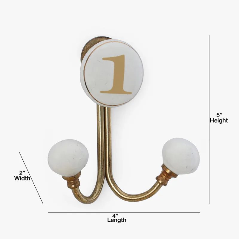 Numerical 1 Filigree Wall Hook media 5