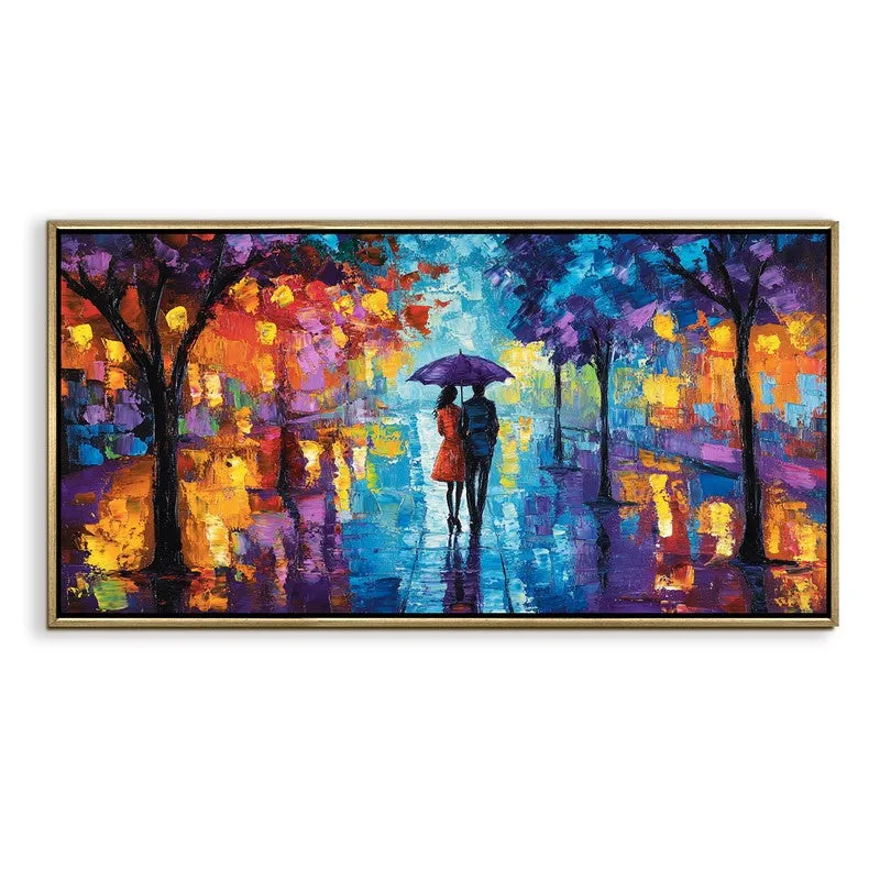 Glowwalk Canvas Wall Painting With Frame media 3