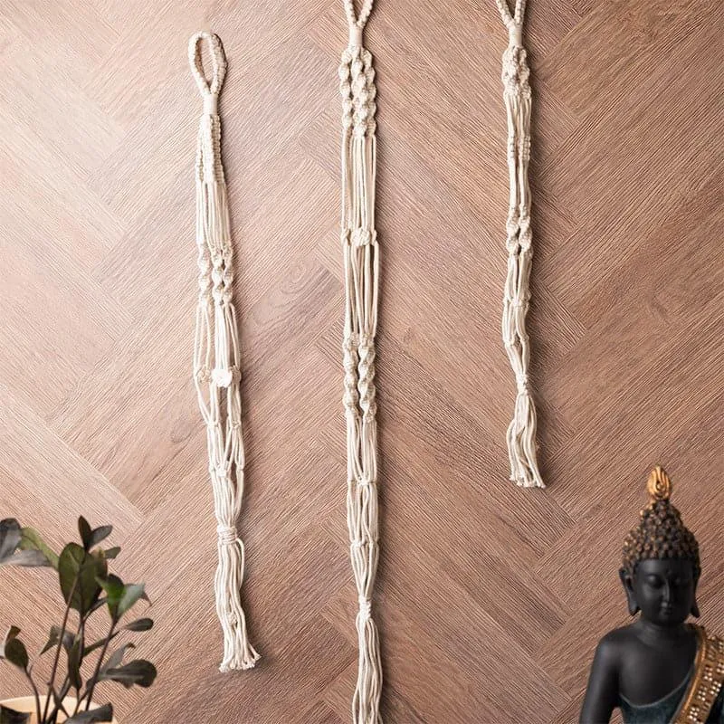 Broda Macrame Planter - Set Of Three media 3