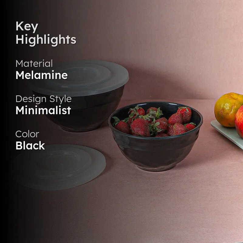 Maneva Serving Bowl (Black) - Set Of Two media 2