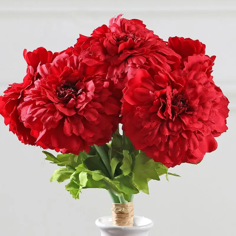 Marigold Artificial Flowers - Red media 4