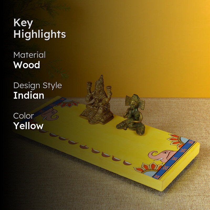 Gajendra Yellow Pooja Chowki media 2