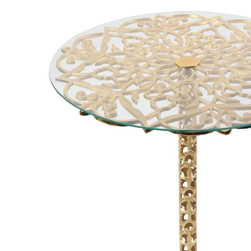 Oakly Glass,Cast Aluminium Side & Bedside Tables media 6