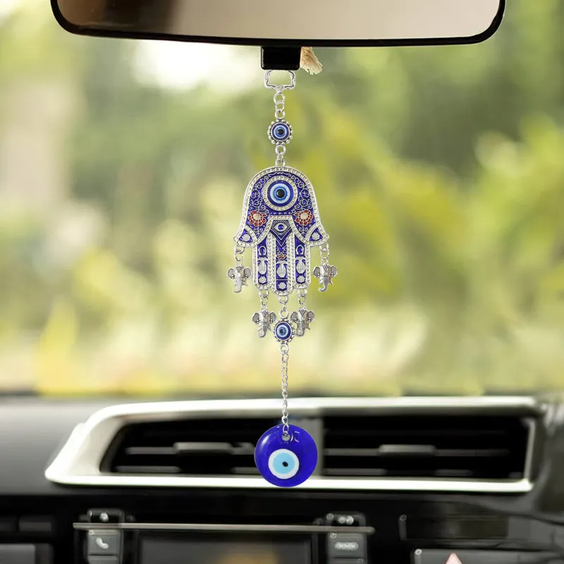 Hamsa Palm Evil Eye Metal Wall Accent media 3