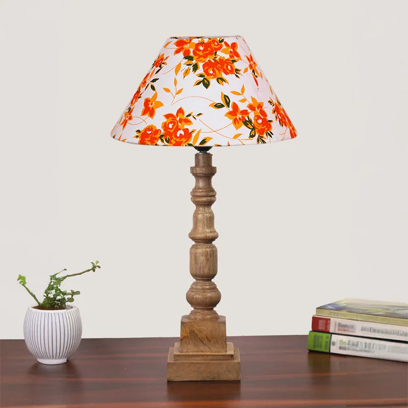 Fleur Cone Arbor Wooden Table Lamp - Multicolor media 3