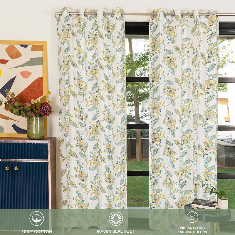 Urban Space Lilae Curtain (Multicolor) - Set Of Two media 3