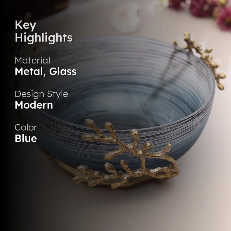 Roscoe Ruma Branched Accent Bowl - Blue media 2