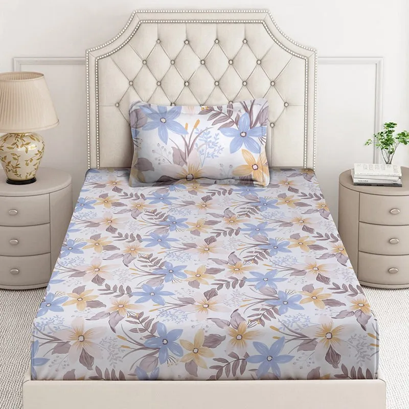 Bloom Dash Floral Bedsheet - 130 GSM media 3