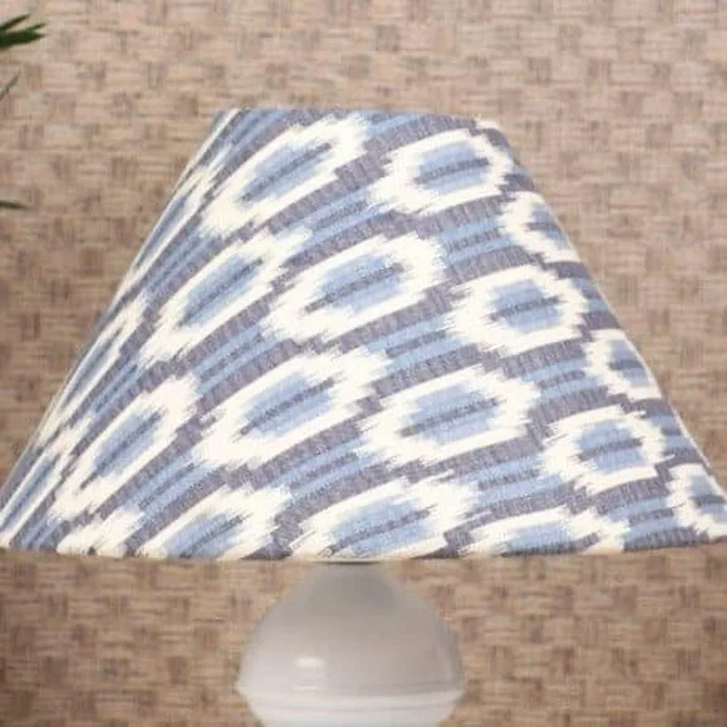 Lois Myrla Fabric Table Lamp - Blue,White media 4
