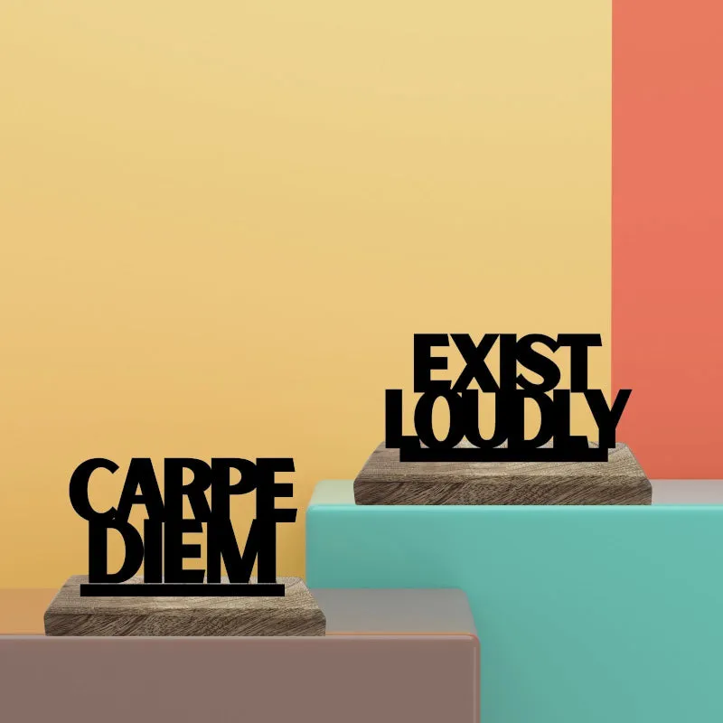 Seize & Resonate Typography Showpiece - Set Of Two media 3