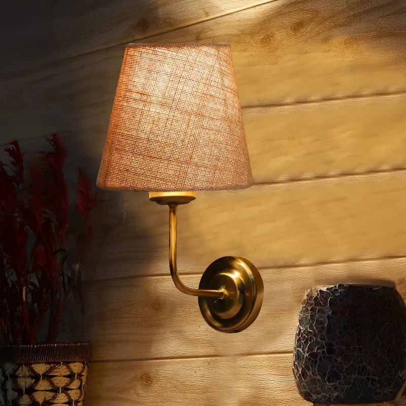 Lumoire Cone Metal Wall Lamp - Gold,Beige media 4