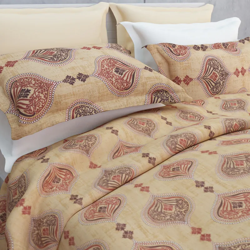 Dreams Of Desert Cotton Bedsheet (Beige, Brown) - 144 TC media 10