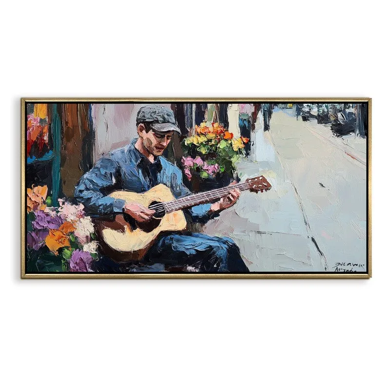 Textured Rhythm Canvas Wall Painting With Frame media 3