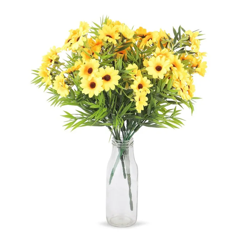 Auraflora Sunflower Arificial Flower(Yellow) - Set Of Two media 5