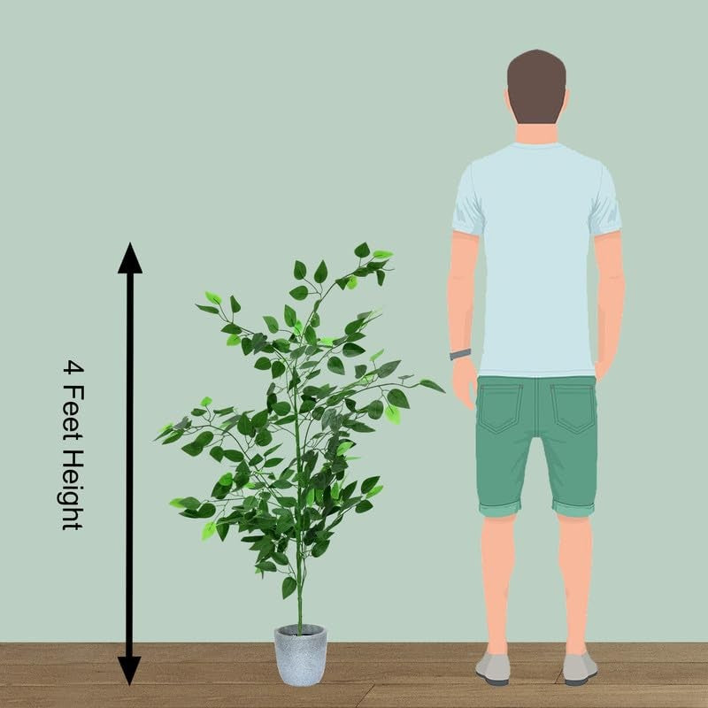 Verdique Artificial Ficus Tree - 4 Feet media 9