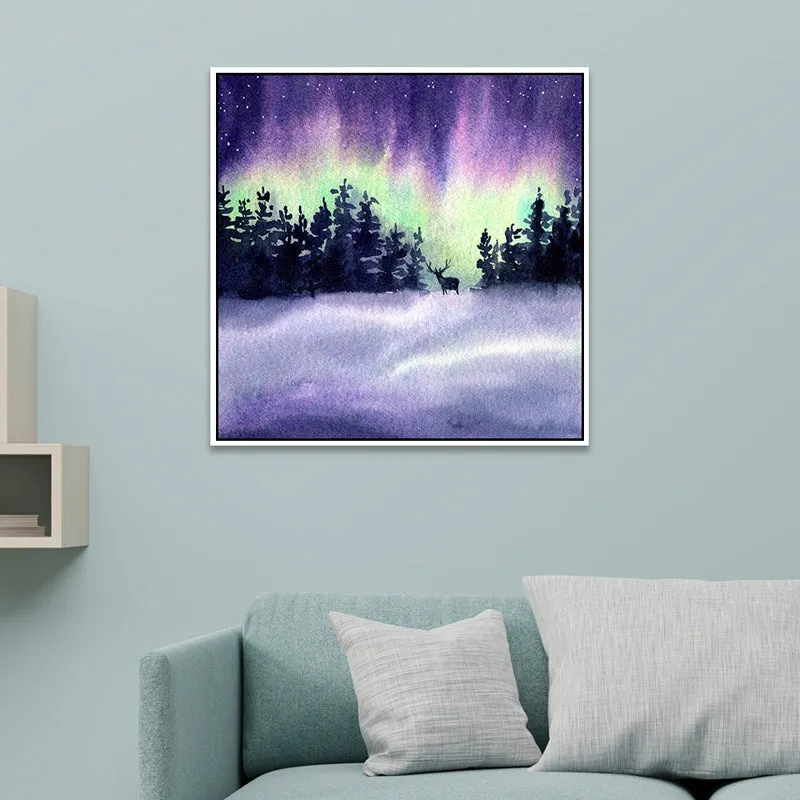 Aurora Charm Canvas Wall Art With Frame media 1