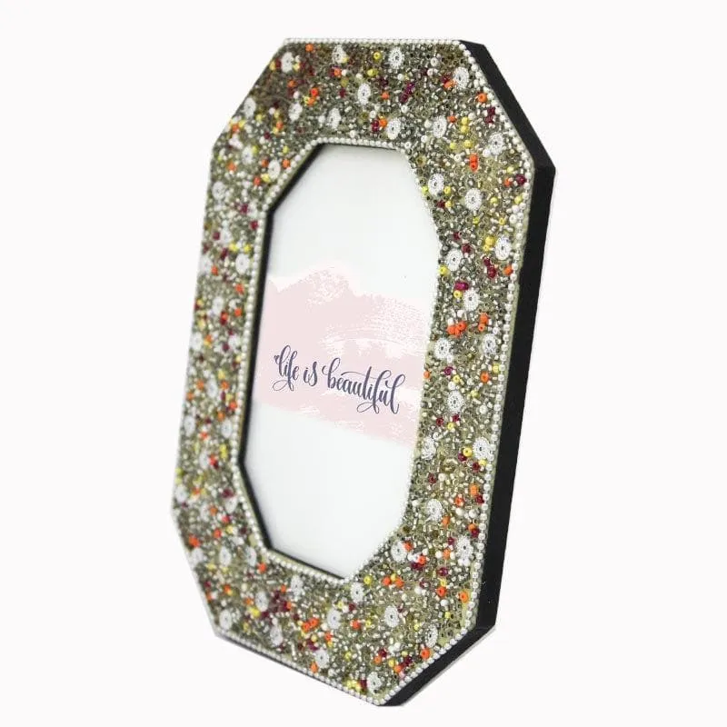 Bejewelled Photo Frame - Gold media 4