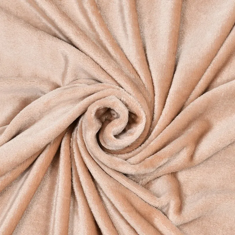 VelvetDream Woolen Bedsheet (Peach) - 150 GSM media 7
