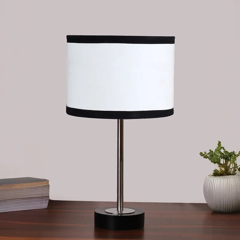 Cotin I Stripe Rodin Wooden Table Lamp - White,Silver,Black media 3