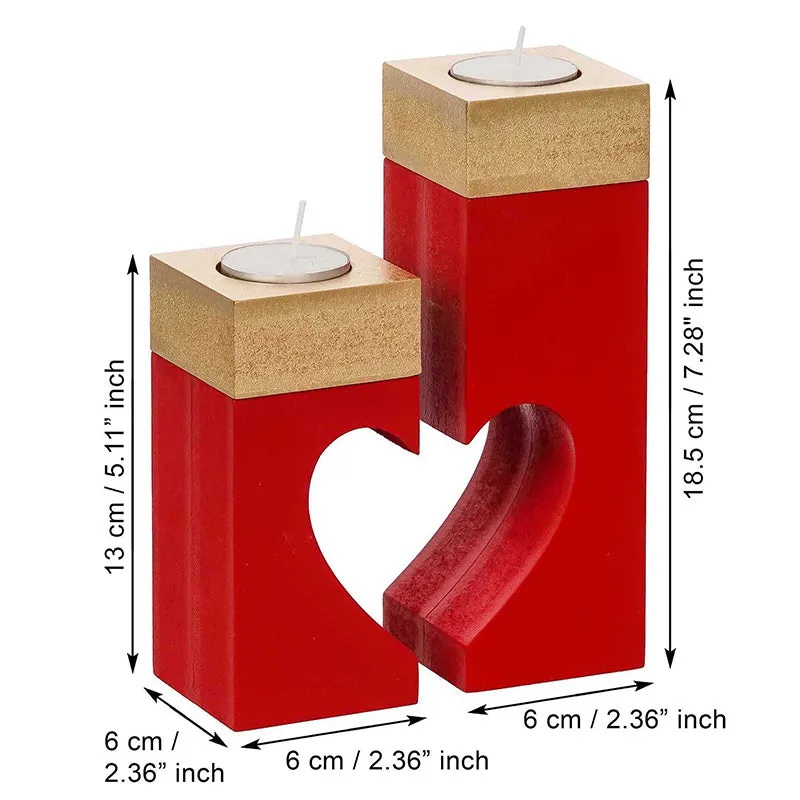 Amour Light Wood Tea Light Holder media 6