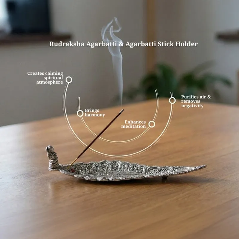Sacred Feather Incense Holder With 30 Incense Sticks media 5