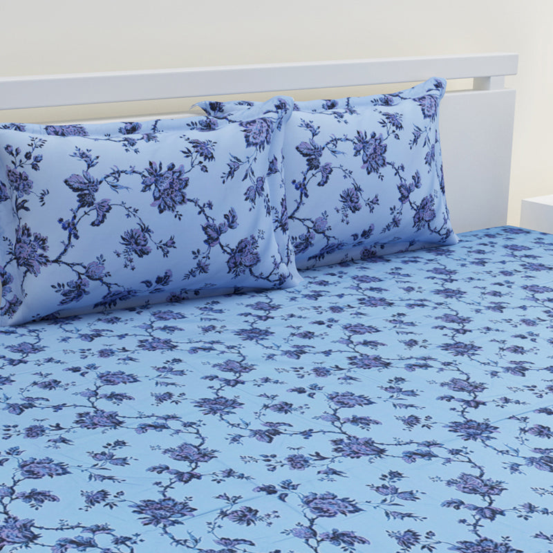 Bhavika Printed Cotton Bedsheet - 300 TC media 3
