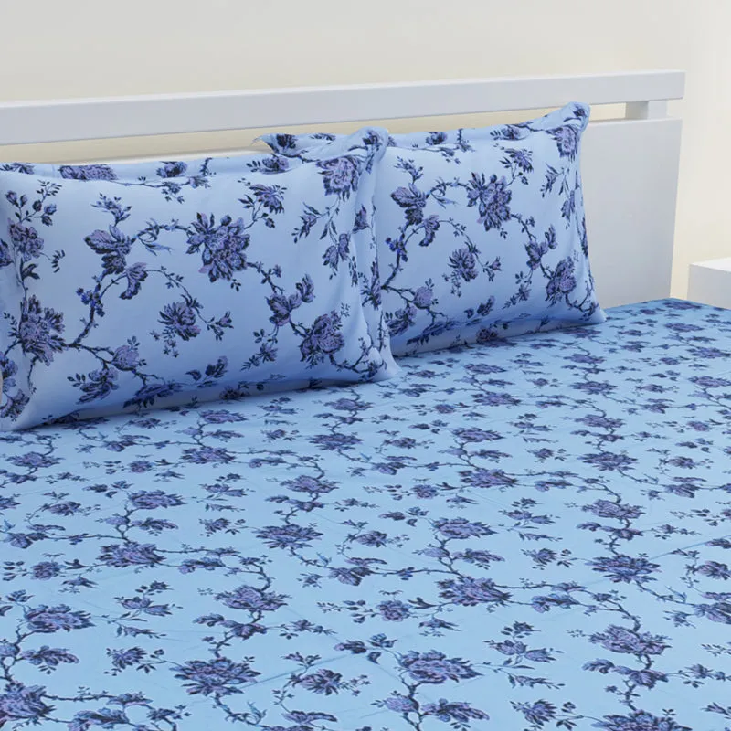 Bhavika Printed Cotton Bedsheet - 300 TC media 3