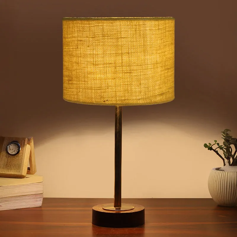 Sienna I Rodin Wooden Table Lamp - Yellow,Gold,Brown media 1