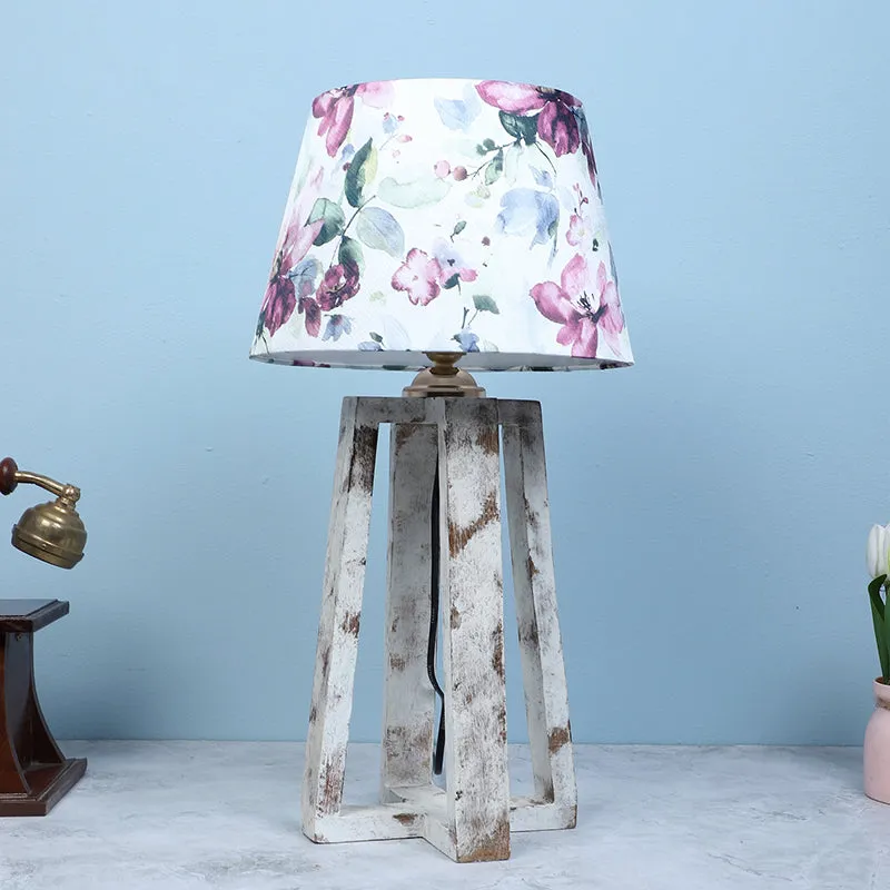 Lumikko Prism Printed Mango Wood Table Lamp - Multicolor media 2