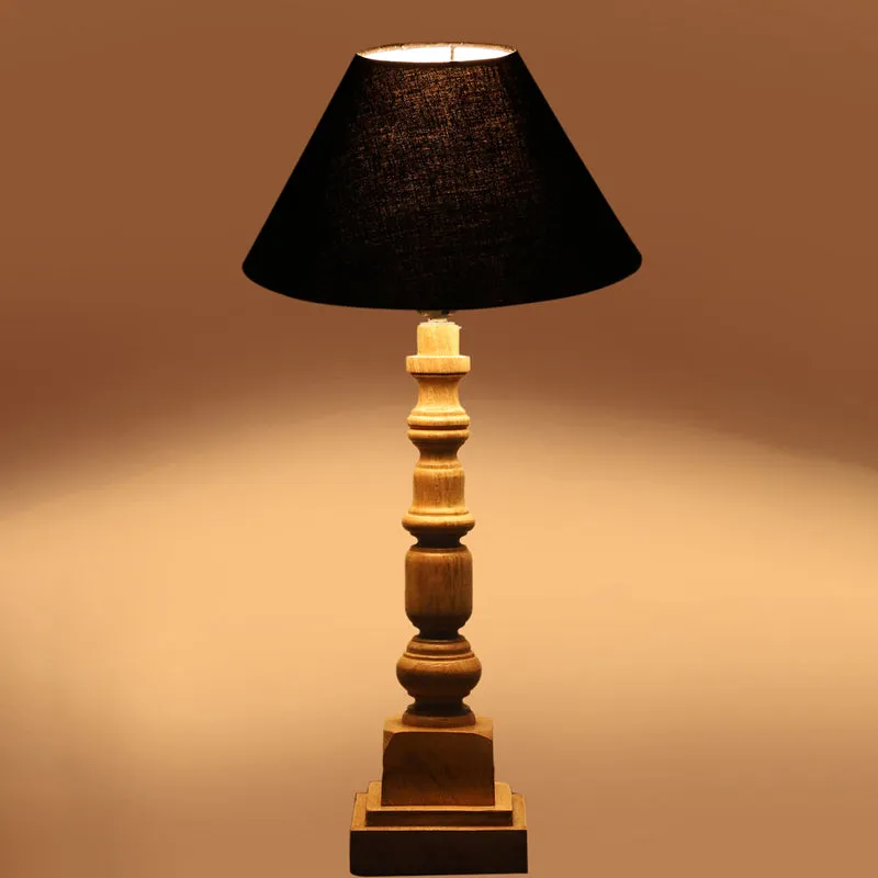 Cotin II Arbor Wooden Table Lamp - Black,Brown media 5