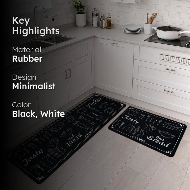 Chefs Corner Rubber Kitchen Floor Mats - Set of Two media 2