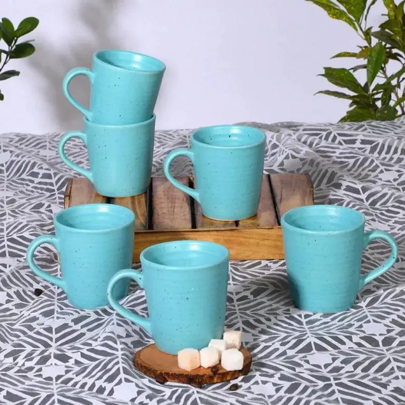 Neelima Ceramic Tea Cup (240 mL Each) - Set of Two media 3