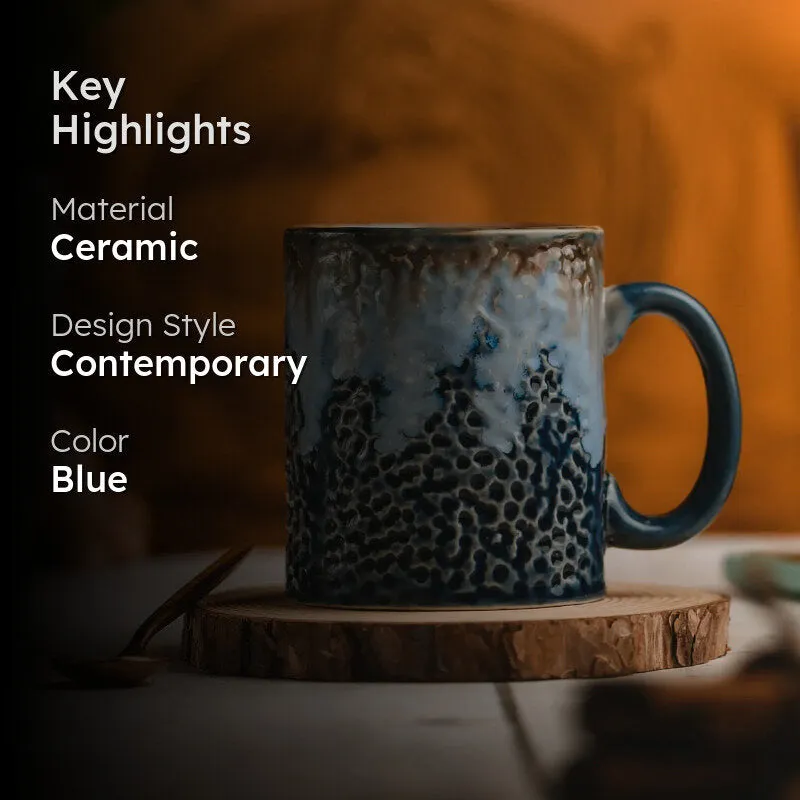 Helona Ceramic Coffee Mug (400 mL Each) - Set of Two media 2