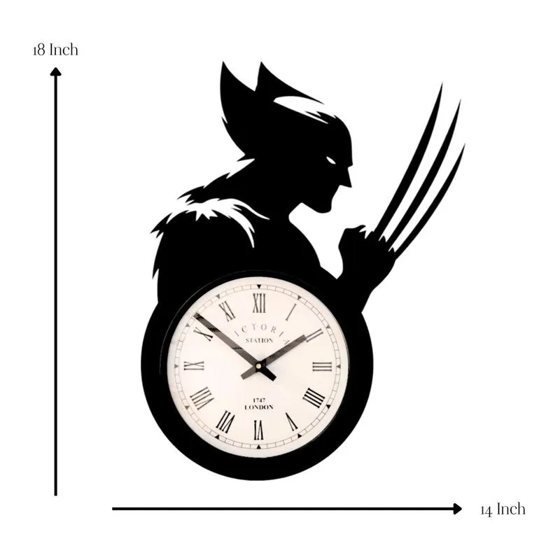 Wolverin Steel Analog Wall Clock - Black media 7